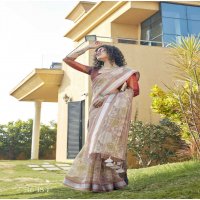 triveni phooljhadi vol 14 abstract printed organza saree online