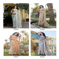 triveni phooljhadi vol 14 abstract printed organza saree online