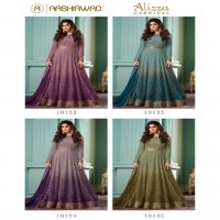 aashirwad creation alizza carnival georgette readymade gown style dress