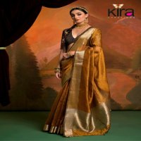 kira creation kanak 6601-6606 attractive design moss saree for women