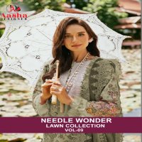 Aasha Needle Wonder Lawn Collection Vol-9 Wholesale Indian Pakistani Suits