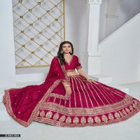 Mehvish Vol-3 Wholesale Organza Fabrics Lehenga Choli