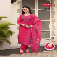 Taniksh Sanaya Vol-1 Wholesale Embroidery Work Top With Pant And Dupatta