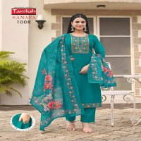 Taniksh Sanaya Vol-1 Wholesale Embroidery Work Top With Pant And Dupatta