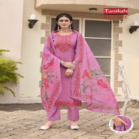 Taniksh Sanaya Vol-1 Wholesale Embroidery Work Top With Pant And Dupatta