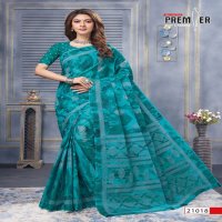 Premier Saravani Vol-21 Wholesale Pure Cotton Printed Indian Sarees