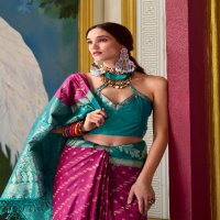 Rajpath Leaf Silk Wholesale Pure Banarasi Soft Silk Ethnic Sarees