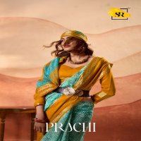 SR Sarees Prachi Wholesale Soft Cotton Double Print Ethnic Sarees