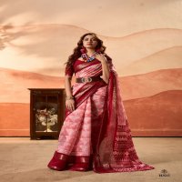 SR Sarees Prachi Wholesale Soft Cotton Double Print Ethnic Sarees