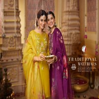 ANJU FAB SANGEET VOL 6 FULL STITCH DESIGNER BEAUTIFUL HANDWORK KURTI PANT DUPATTA