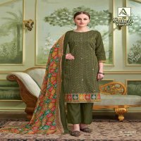 alok suits saheli edition 1 zam discharge designer print suits collection