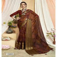 srijana vol 2 by vallabhi prints swarovski work georgette saree