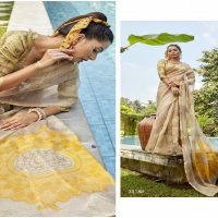 triveni phooljhadi vol 10 abstract printed organza saree online