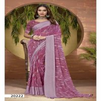 Vallabhi Gaura Wholesale Georgette With Swaroski Work Sarees