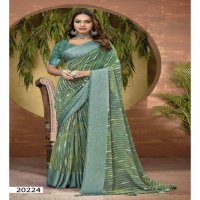 Vallabhi Gaura Wholesale Georgette With Swaroski Work Sarees