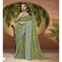 Vallabhi Gaura Wholesale Georgette With Swaroski Work Sarees