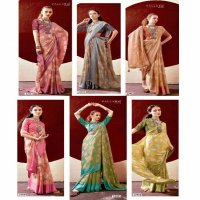 Vallabhi Devyosha Wholesale Brasso With Floral Print Sarees