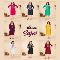 Bonie Sajni Wholesale Fancy Fabrics Long Kurtis