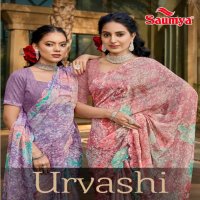 Saumya Urvashi Wholesale Chiffon Brasso Ethnic Sarees