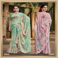 Saumya Urvashi Wholesale Chiffon Brasso Ethnic Sarees