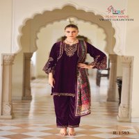 Shree Fabs R-1583 Wholesale 11000 Velvet Readymade Indian Pakistani Salwar Suits