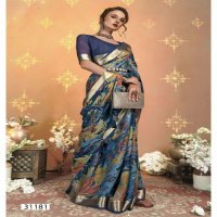 Vallabhi Jiya Vol-12 Wholesale Moss Georgette Ethnic Indian Sarees