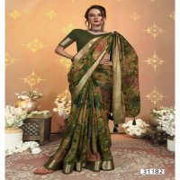 Vallabhi Jiya Vol-12 Wholesale Moss Georgette Ethnic Indian Sarees