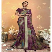 Vallabhi Jiya Vol-12 Wholesale Moss Georgette Ethnic Indian Sarees