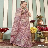 Vallabhi Vedangna Wholesale Georgette Zigzag Print Ethnic Sarees