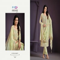 Vipul Amani Vol-2 Wholesale Twinkle Chiffon Lucknowi Work Straight Salwar Suits