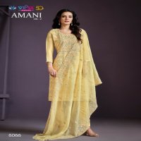 Vipul Amani Vol-2 Wholesale Twinkle Chiffon Lucknowi Work Straight Salwar Suits