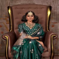 Rajtex Kanthkala Pichwai Wholesale Pure Satin Handloom Ethnic Sarees