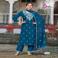 Bhavi Status Vol-3 Wholesale Reyon With Work Top With Pant And Dupatta