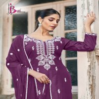 Bhavi Status Vol-3 Wholesale Reyon With Work Top With Pant And Dupatta