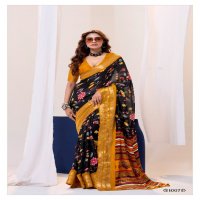 SR Sarees Vamika Wholesale Black Mess Melo Ethnic Indian Sarees