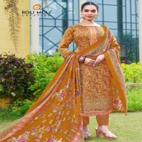 Roli Moli Eraya Wholesale Pashmina Fabrics Winter Salwar Suits