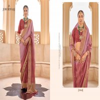 joh rivaaj jarokha exclusive soft silk saree with lucknowi work blouse