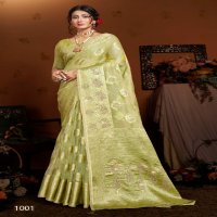 Saroj Albeli Tissue Vol-4 Wholesale Fancy Organza With Swaroski Work Sarees