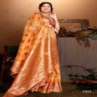 Saroj Albeli Tissue Vol-5 Wholesale Fancy Organza With Swaroski Work Sarees