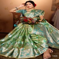 Saroj Albeli Tissue Vol-5 Wholesale Fancy Organza With Swaroski Work Sarees