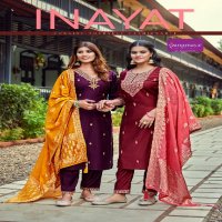 Rangmaya Inayat Wholesale Vertican With Inner Kurtis With Pant And Dupatta