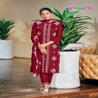 Mystic 9 Rajwadi Vol-1 Wholesale Reyon Lucknowi Style Readymade Suits