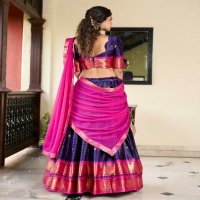 LNB Akshara 2050 Wholesale Paithani artistry on Cotton Silk Lehenga Collection