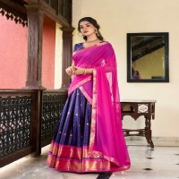 LNB Akshara 2050 Wholesale Paithani artistry on Cotton Silk Lehenga Collection