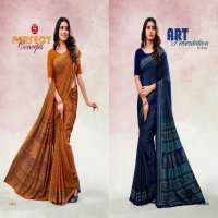 Sushma Silky Styles Wholesale Printed Crepe Sarees