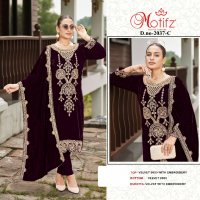 Motifz D.no 2037 Wholesale Velvet Winter Indian Pakistani Suits