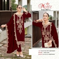 Motifz D.no 2037 Wholesale Velvet Winter Indian Pakistani Suits