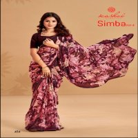 simba vol 4 by kashvi creation unique style print georgette saree