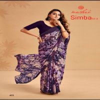 simba vol 4 by kashvi creation unique style print georgette saree