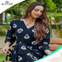 sulekha by mittoo unique style print rayon readymade kurti with pant